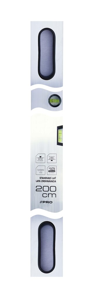 stahovací lať 200cm,2 libely,úchyty