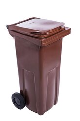 popel.120 l hnědá plast.
