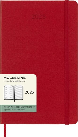 Moleskine Plánovací zápisník 2024 tvrdý červený L