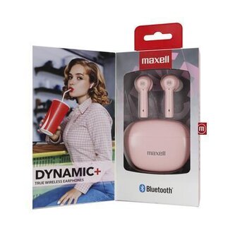Sluchátka s mikrofonem "Dynamic+", růžová, bezdrátová, Bluetooth 5.3, MAXELL