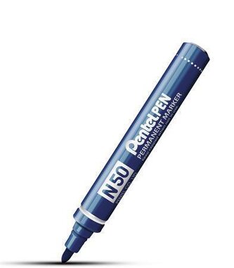 Permanentní popisovač "N50", modrá, 2 mm, kuželový hrot, PENTEL N50-CE