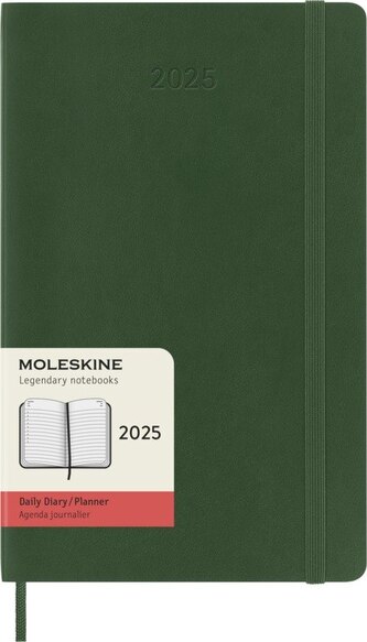 Moleskine Diář 2025 denní měkký zelený L