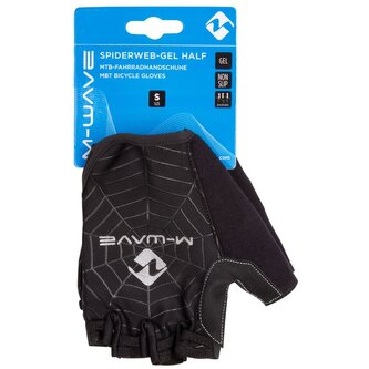 rukavice M-Wave krátkoprsté gelové černé XL