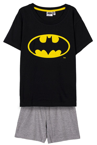 Dětské pyžamo s kraťasy DC Comics: Batman (12 let) černá bavlna