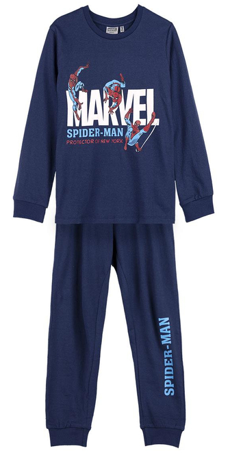 Dětské chlapecké pyžamo Marvel|Spiderman: Ochránce New Yorku (10 let) modrá bavlna