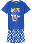 Dětské pyžamo s kraťasy Sonic: Konec hry (8 let) modrá bavlna