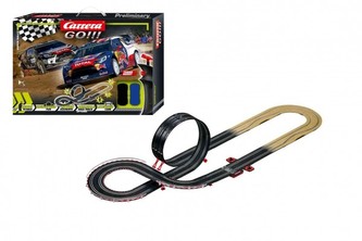 Autodráha Carrera GO!!! 62490 Super Rally 4,9m + 2 auta v krabici 58x40x10cm