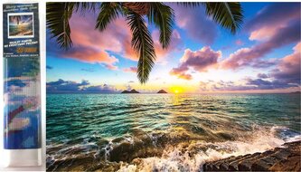Norimpex Diamantové malování Západ slunce v ráji 30x40cm
