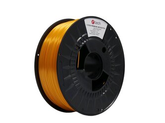 Tisková struna (filament) C-TECH PREMIUM LINE, Silk PLA, žlutooranžová, RAL2000, 1,75mm, 1kg