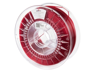 Tisková struna (filament) Spectrum PCTG Premium 1.75mm TRANSPARENT RED 1kg