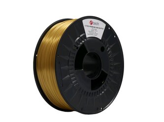 Tisková struna (filament) C-TECH PREMIUM LINE, Silk PLA, mosaz, 1,75mm, 1kg