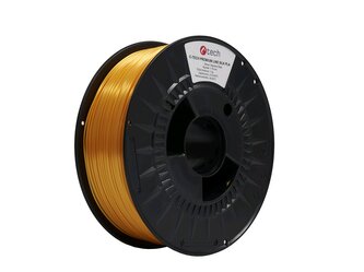 Tisková struna (filament) C-TECH PREMIUM LINE, Silk PLA, dopravní žlutá, RAL1023, 1,75mm, 1kg