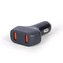 Nabíječka do auta, 2x USB, fast charger, QC3.0, 36 W, černá