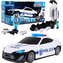 Samochód policyjny rozkładany metalowy