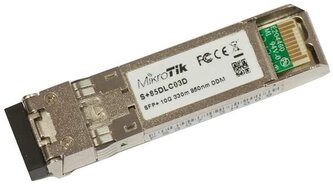 MikroTik optický modul SFP+, MM, 1/10Gbit, 850nm, LC duplex; dosah 300m