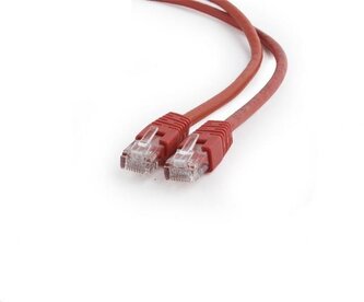 Gembird patch kabel Cat6 UTP, 3 m, červený