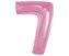Balon foliowy cyfra 7 jasnoróżowa Smart 92cm