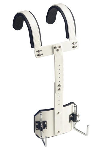 Stagg MACA-SD10, postroj pro pochodový snare, bílý