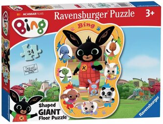 RAVENSBURGER Obrovské podlahové puzzle Bing 24 dílků