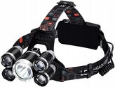 Trizand 16144 Čelovka LED Zoom 5 x LED T6 Cree