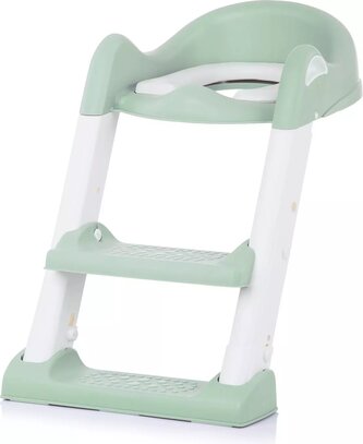 CHIPOLINO Záchodové prkénko se žebříkem Tippy - bílá,zelená