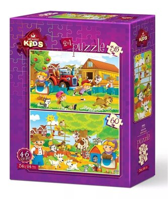 ART PUZZLE Puzzle Život na statku 35+60 dílků
