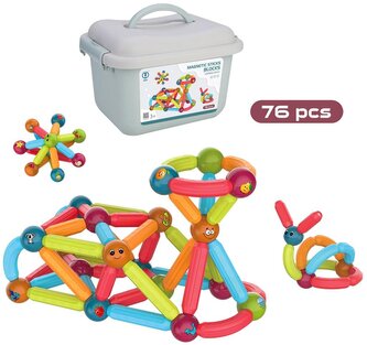 Klocki magnetyczne 76el Klocki magnetyczne 76el