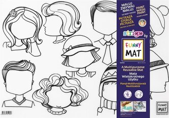 Mata transparentna Twarze Funny Mat STRIGO