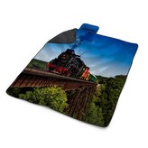 Plážová deka Vlak na mostě: 200x140 cm