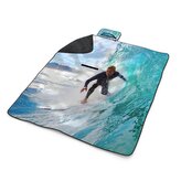 Plážová deka Surfař na vlně: 200x140 cm