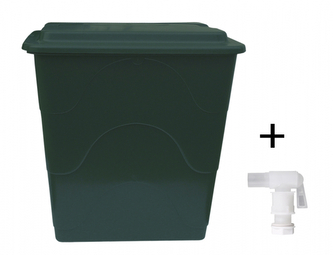 Sud na vodu hranatý + ventil + víko 240l