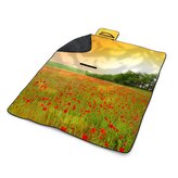 Plážová deka Pole vlčích máků: 200x140 cm