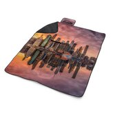 Plážová deka New York Západ slunce: 200x140 cm