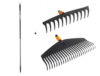 Set FISKARS QUIKFIT hrábě 1000643 a 1000642 + násada 1000661