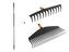 Set FISKARS QUIKFIT hrábě 1000643 a 1000642 + násada 1000661