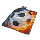 Plážová deka Fotbalový míč: 200x140 cm