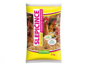 Slepičince FORESTINA STANDARD granulované 5kg Slepičince FORESTINA STANDARD granulované 5kg