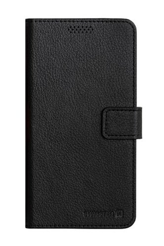 POUZDRO SWISSTEN LIBRO UNI BOOK II XXL ČERNÁ KOŽENKA (170 x 83 mm)