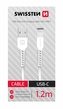 DATOVÝ KABEL SWISSTEN USB/USB-C BÍLÝ 1,2M  (SAMOPRODAVAČ)