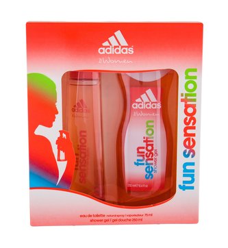 Adidas Fun Sensation For Women toaletní voda 75 ml + sprchový gel 250 ml