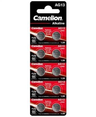 BATERIE CAMELION AG 13-357 / LR44  ALKALINE 10ks