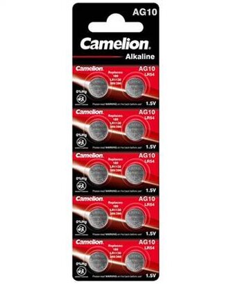 BATERIE CAMELION AG 10-389 / LR54 ALKALINE 10ks