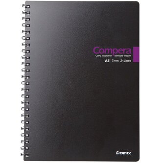 Poznámkový blok Compera CPA5607 A5  Černá/Modrá