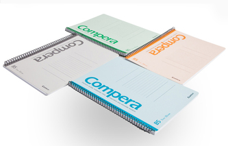 Kroužkový poznámkový blok B5 Compera 50 listů CSB5507  Zelená