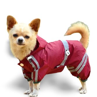 Pláštěnka pro psa 2XL Vínová