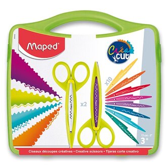 Kreativní nůžky Maped Créa Cut 2 ks nůžek + 10 ks náhradních čepelí
