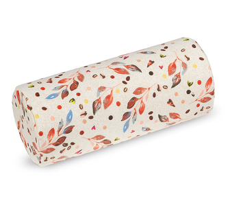 Válec Berta - Lísteček hnědá, béžová - průměr 15 x 35 cm