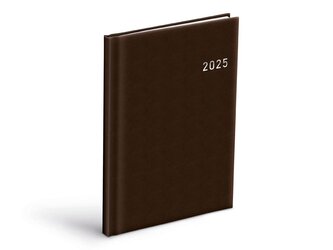 diář 2025 T805 PVC dark brown týdenní 7781373