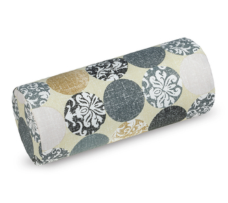 Válec Berta - Koule šedá, bílá - průměr 15 x 35 cm