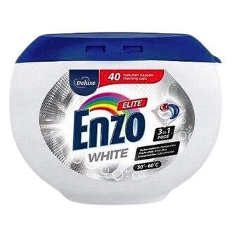 Deluxe Enzo 3in1 White kapsle na praní 40 ks
